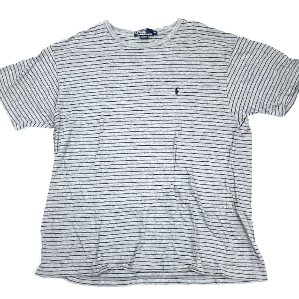 Polo Ralph Lauren Striped Embroidered T-Shirt 90s